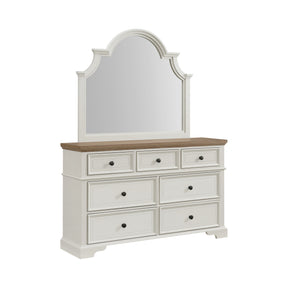 Eastwood Brown/Off-White Youth Dresser & Mirror Set - Ornate Home