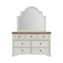 Eastwood Brown/Off-White Youth Dresser & Mirror Set