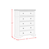 Eastwood Off-White/Brown 3-Piece Youth King UPH Bedroom Set - Ornate Home