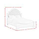Eastwood Off-White/Brown 3-Piece Youth Queen UPH Bedroom Set