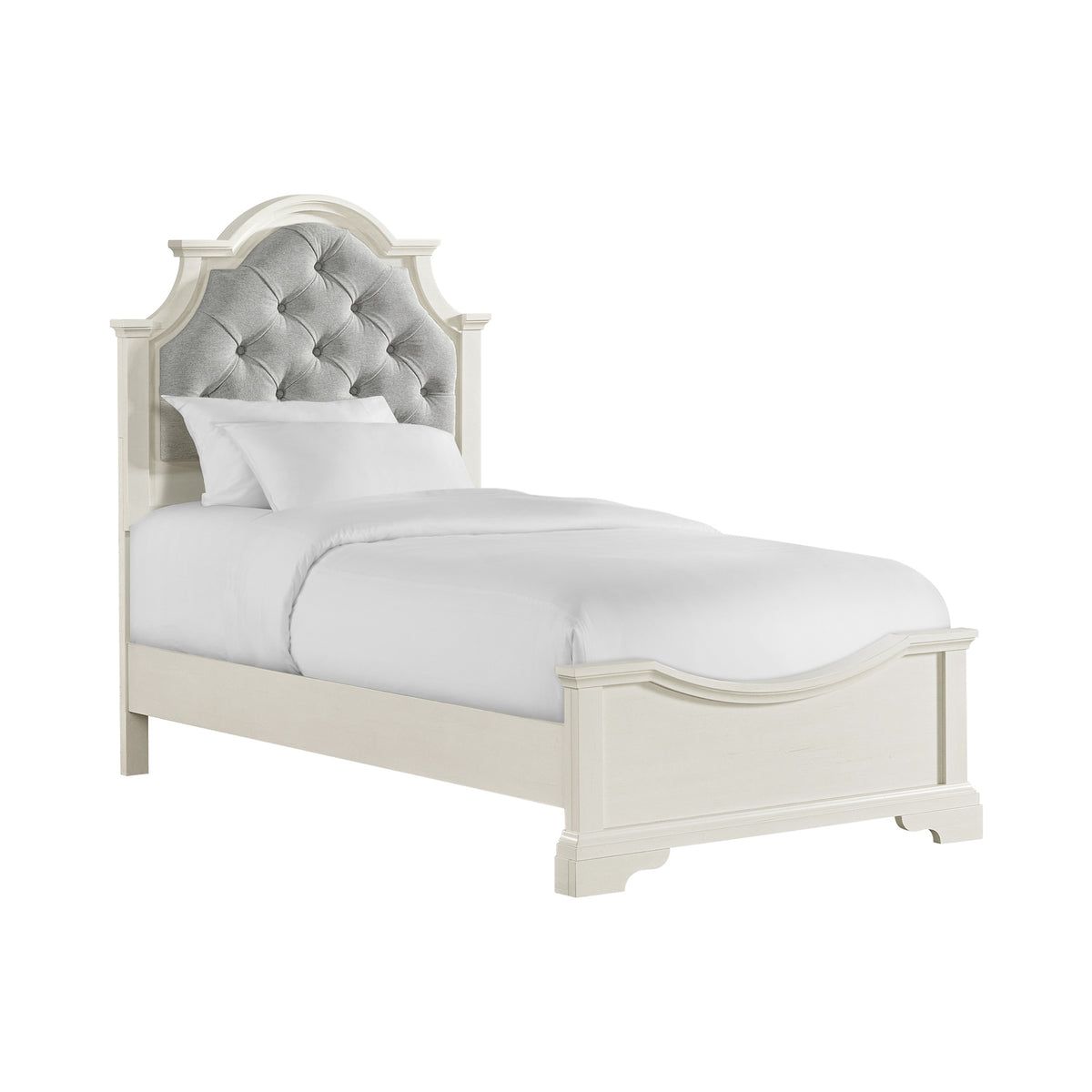 Eastwood Off-White/Brown 3-Piece Youth Twin UPH Bedroom Set
