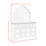 Eastwood Off-White/Brown 5-Piece Youth Twin UPH Bedroom Set - Ornate Home