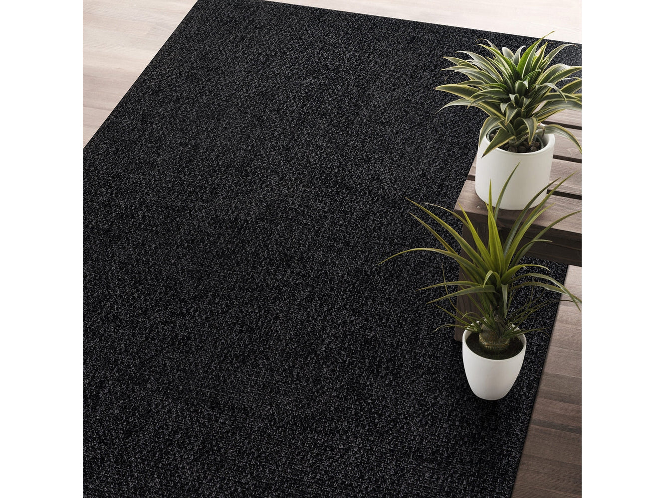 Easy Dark Gray Jute Indoor Outdoor Rugs - Ornate Home