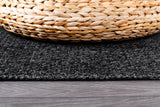 Easy Dark Gray Jute Indoor Outdoor Rugs - Ornate Home