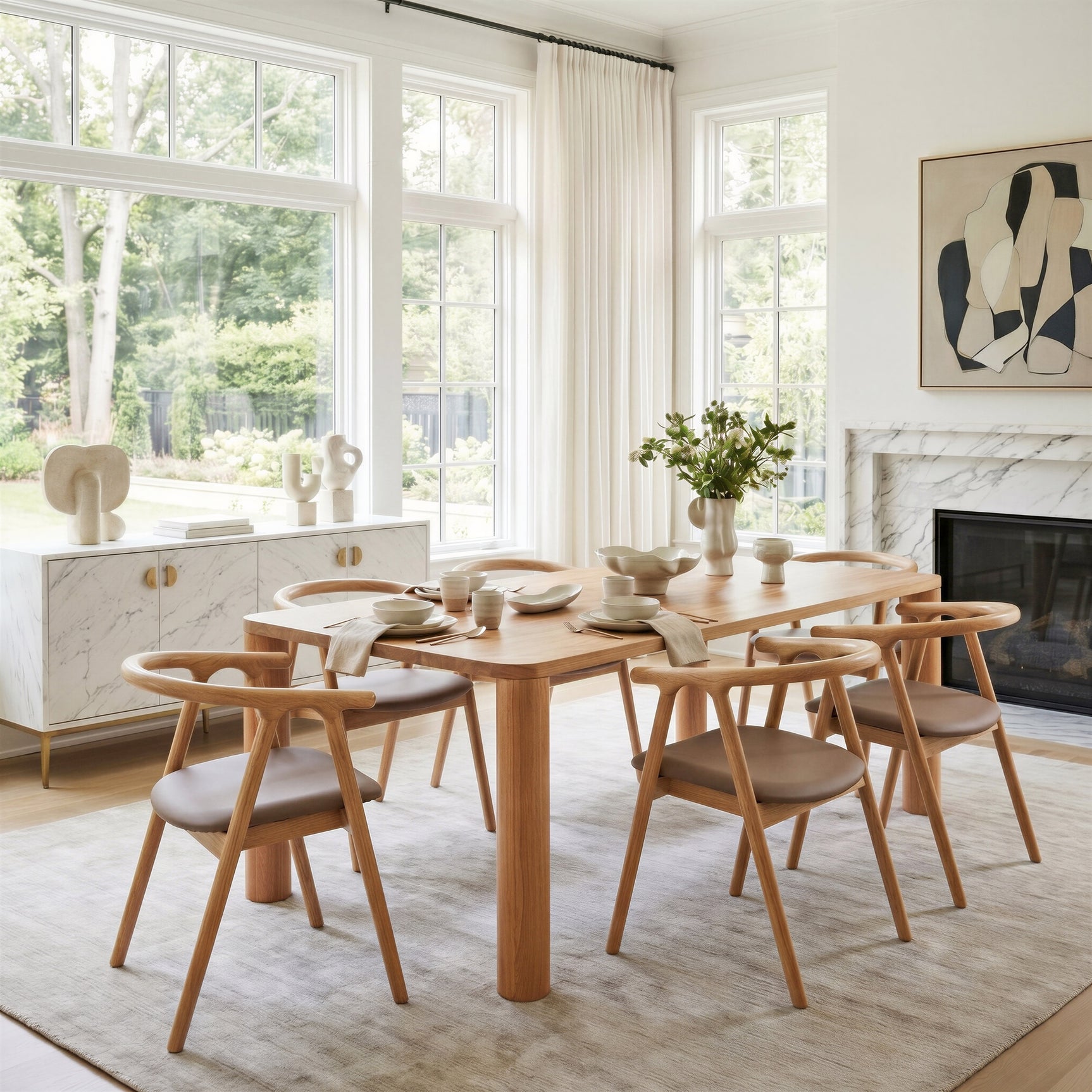 Eazy Natural Dining Table - Ornate Home