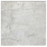 Ebby White Square Genuine Marble Top Metal End Table - Ornate Home