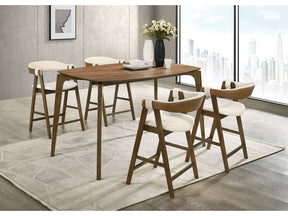 Ebikon Walnut Counter Ht. Table - Ornate Home