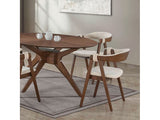 Ebikon Walnut Oval Dining Table - Ornate Home