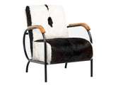 Ebony Black/White Occasional Chair - Ornate Home