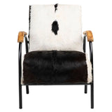 Ebony Black/White Occasional Chair - Ornate Home