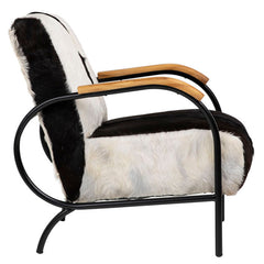 Ebony Black/White Occasional Chair - Ornate Home