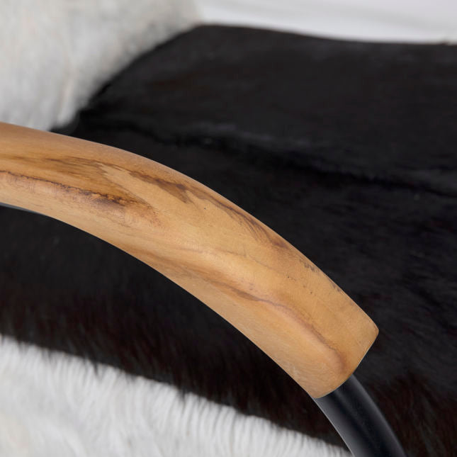 Ebony Black/White Occasional Chair - Ornate Home