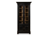 Ebony Study Black Bookcase - Ornate Home