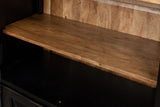 Ebony Study Black Bookcase - Ornate Home