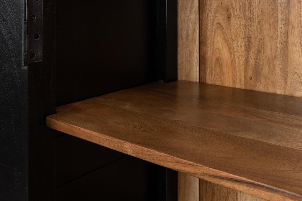 Ebony Study Black Bookcase - Ornate Home