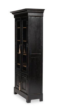 Ebony Study Black Bookcase - Ornate Home
