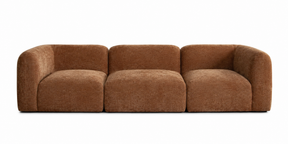 Echo Amber Fabric 3-Pc Sofa 105" - Ornate Home