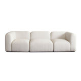 Echo Cream Fabric 3-Pc Sofa 105" - Ornate Home