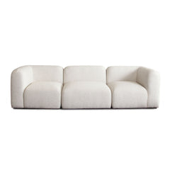 Echo Cream Fabric 3-Pc Sofa 105" - Ornate Home