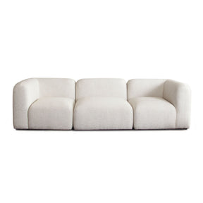 Echo Cream Fabric 3-Pc Sofa 105" - Ornate Home