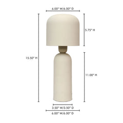 Echo Cream Lamp - Ornate Home