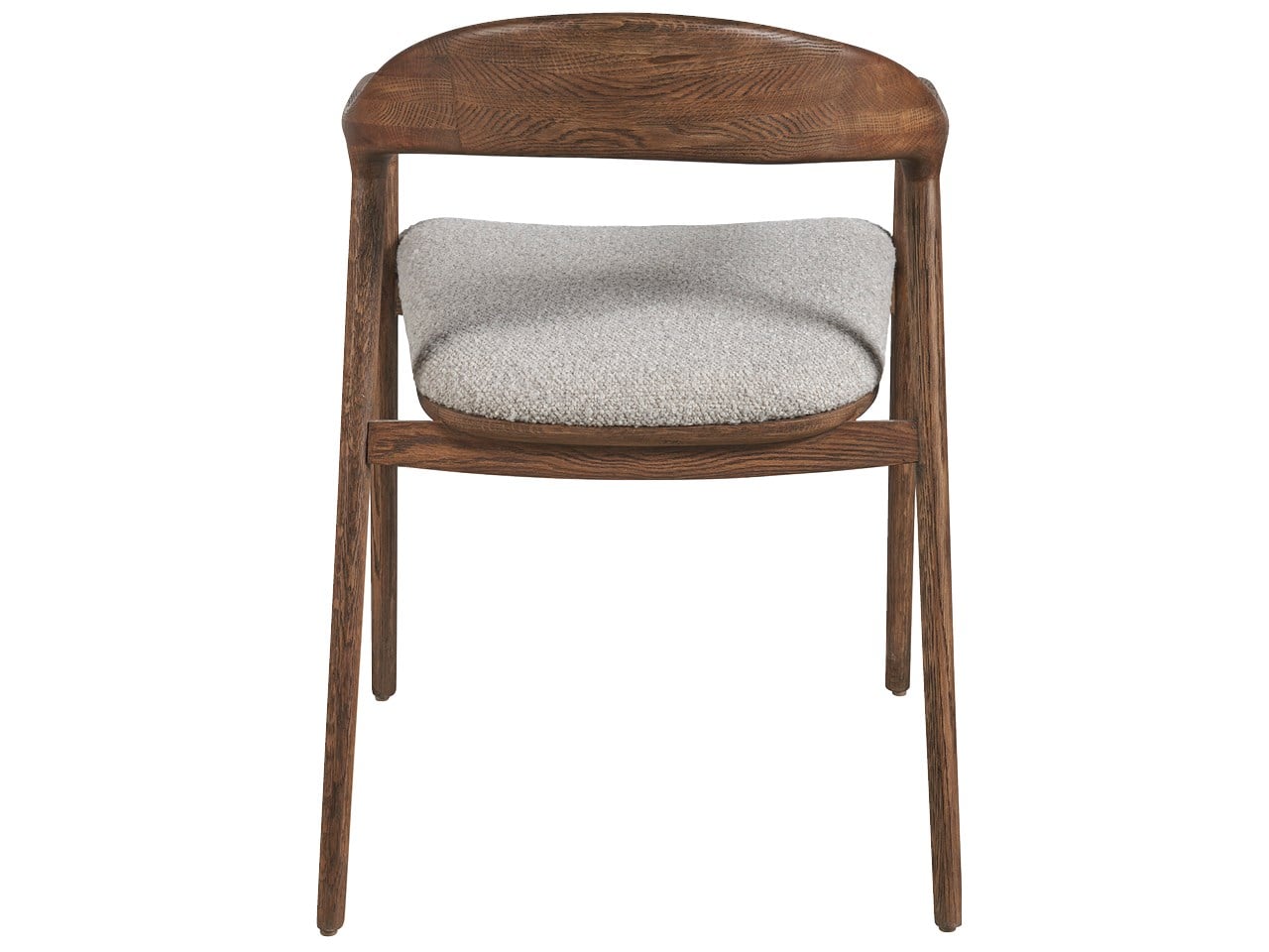 Echo Medium Brown Oak/Medina Pebble Dining Arm Chair - Ornate Home