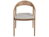 Echo Natural Oak/Medina Pebble Dining Arm Chair - Ornate Home