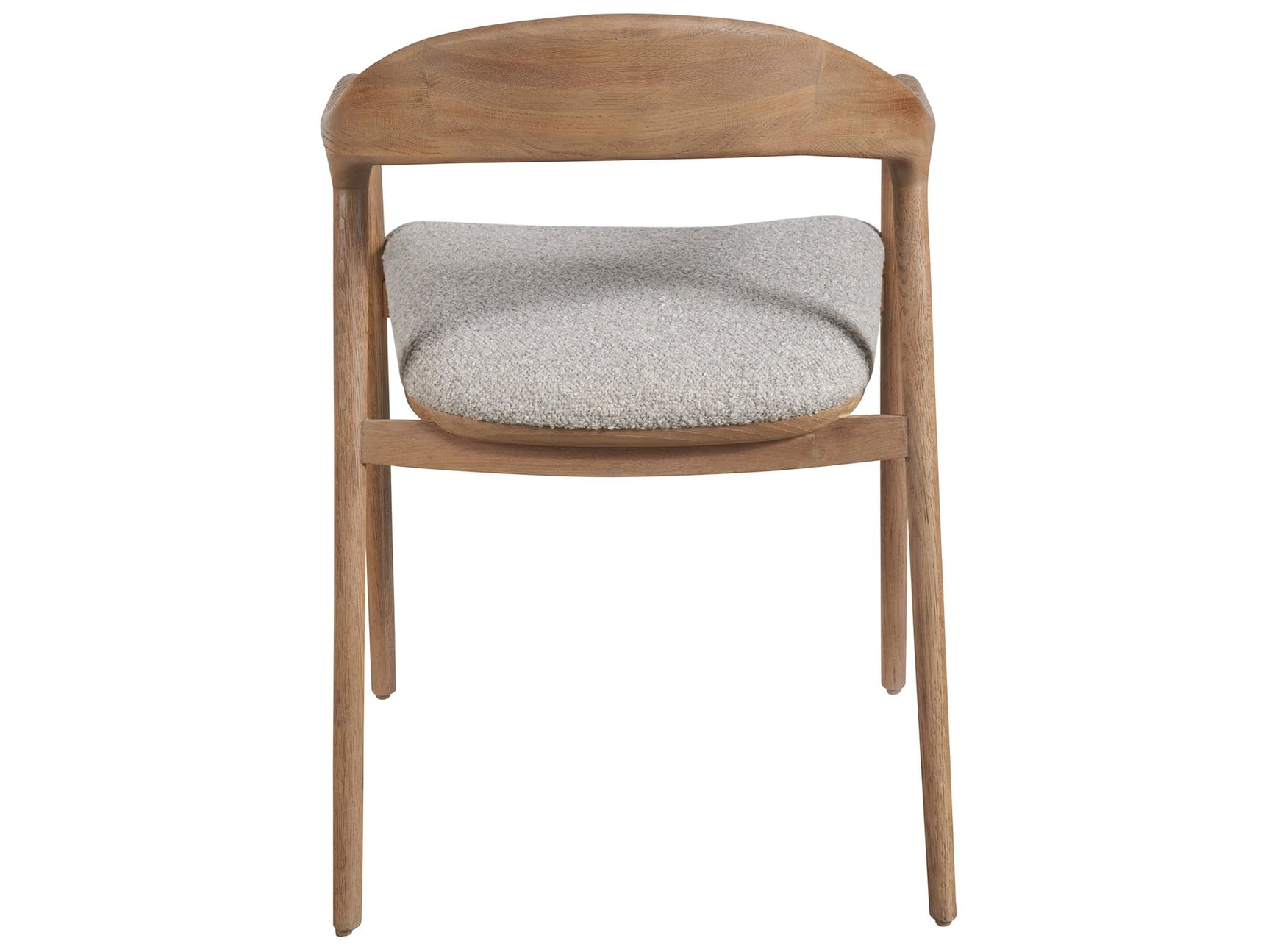 Echo Natural Oak/Medina Pebble Dining Arm Chair - Ornate Home
