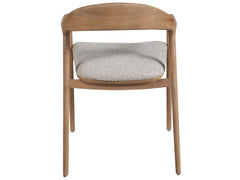 Echo Natural Oak/Medina Pebble Dining Arm Chair - Ornate Home
