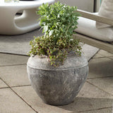 Echoes Of Time Black/White Concrete Outdoor Planter - Ornate Home