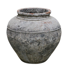 Echoes Of Time Black/White Concrete Outdoor Planter - Ornate Home