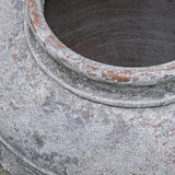 Echoes Of Time Black/White Concrete Outdoor Planter - Ornate Home