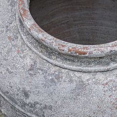 Echoes Of Time Black/White Concrete Outdoor Planter - Ornate Home