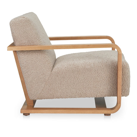 Eckersley Beige Lounge Chair - Ornate Home