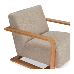 Eckersley Beige Lounge Chair - Ornate Home