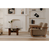 Eckersley Beige Lounge Chair - Ornate Home
