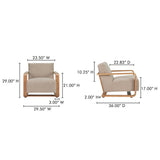 Eckersley Beige Lounge Chair - Ornate Home