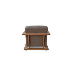 Eckersley Cool Brown Leather Lounge Chair - Ornate Home