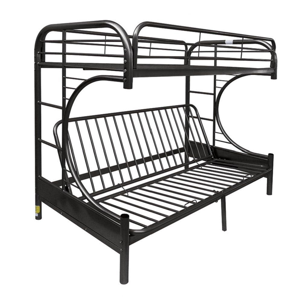 Eclipse Black Bunk Bed (Twin/Full/Futon) - Ornate Home