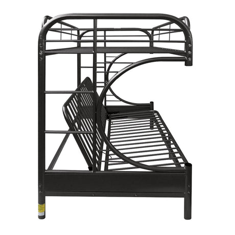 Eclipse Black Bunk Bed (Twin XL/Queen/Futon) - Ornate Home