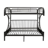 Eclipse Black Bunk Bed (Twin XL/Queen/Futon) - Ornate Home