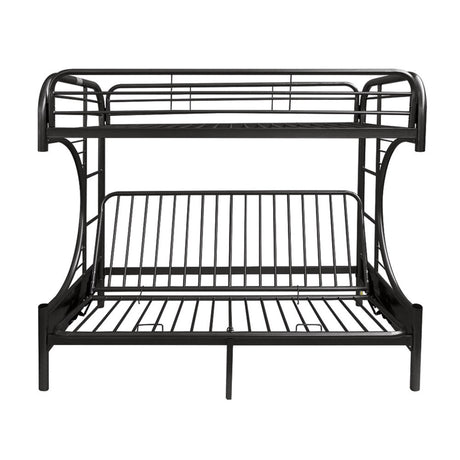Eclipse Black Bunk Bed (Twin XL/Queen/Futon) - Ornate Home