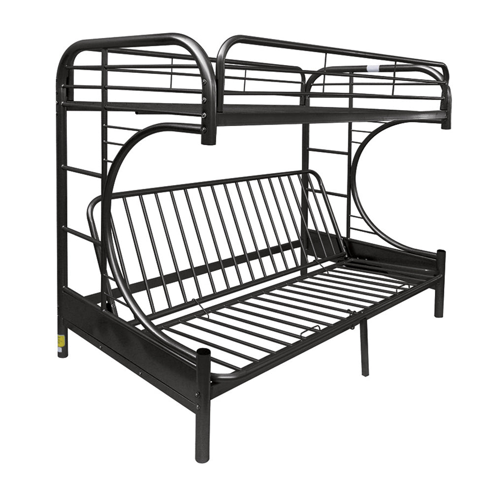 Eclipse Black Bunk Bed (Twin XL/Queen/Futon) - Ornate Home