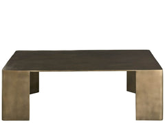 Eclipse Black Nickel 46" Wide Cocktail Table - Ornate Home