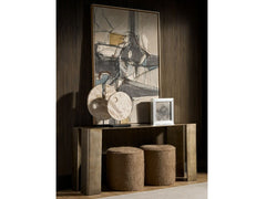 Eclipse Black Nickel 60" Wide Console Table - Ornate Home