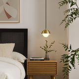 Eclipse Brass Globe Pendant Light - Ornate Home
