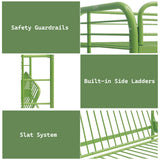 Eclipse Green Bunk Bed (Twin/Full/Futon) - Ornate Home