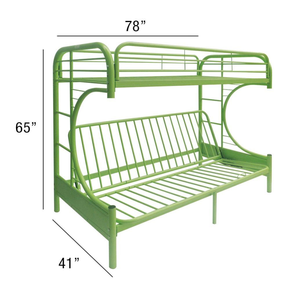 Eclipse Green Bunk Bed (Twin/Full/Futon) - Ornate Home