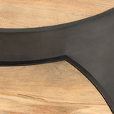 Eclipse Gunmetal Gray/Brown Drum Base Nested Coffee Table - Ornate Home