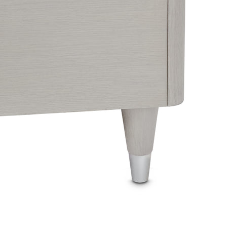 Eclipse Moonlight/Ivory Queen Upholstered Bed with LED Lights - Ornate Home